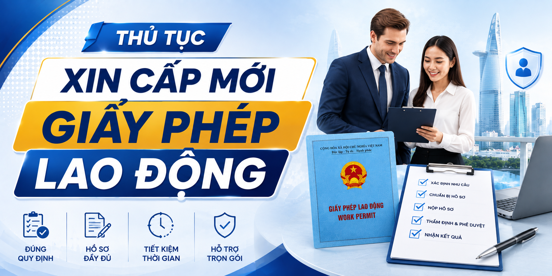 Thủ tục xin cấp mới giấy phép lao động
